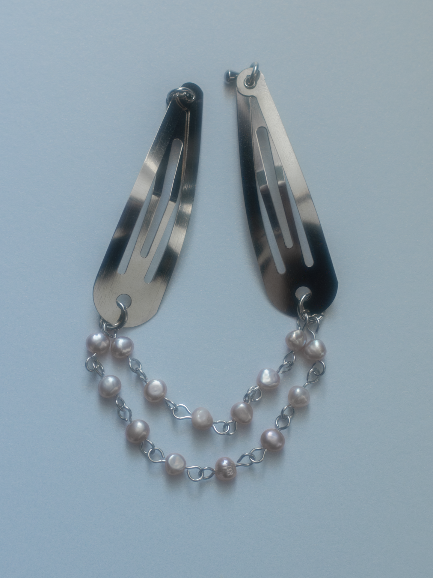 DOUBLE BARRETTE PERLES DE CULTURE