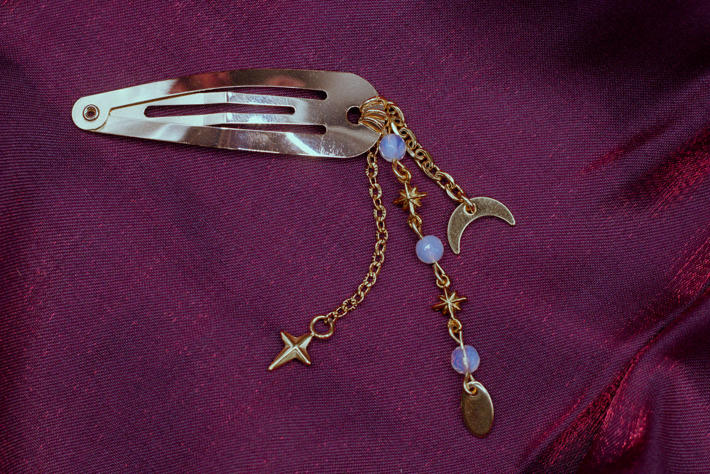 BARRETTE CHAINES DORÉ