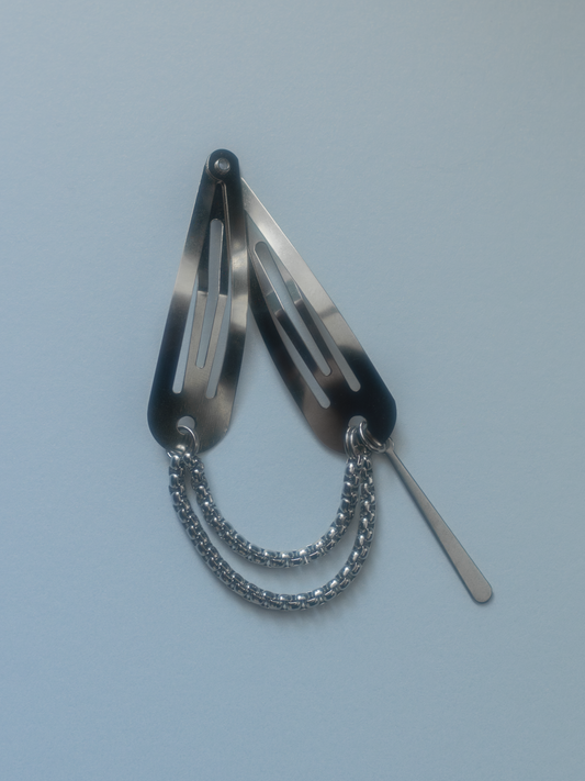 DOUBLE BARRETTE CHAINE
