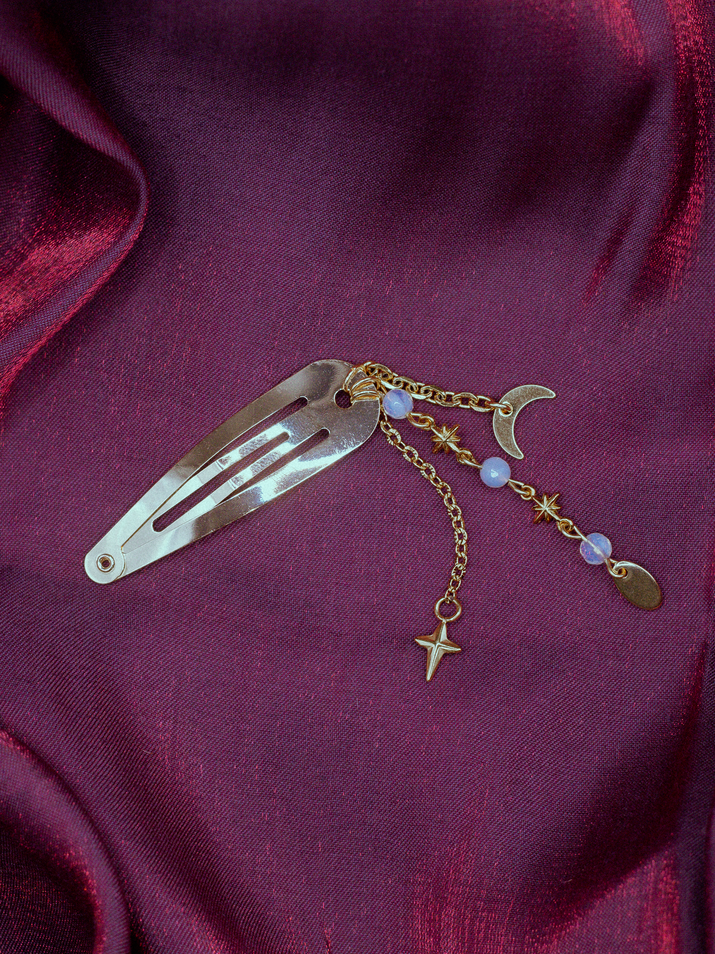 BARRETTE CHAINES DORÉ
