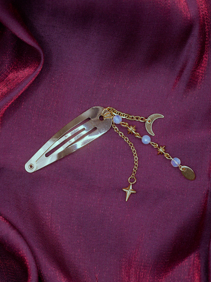 BARRETTE CHAINES DORÉ