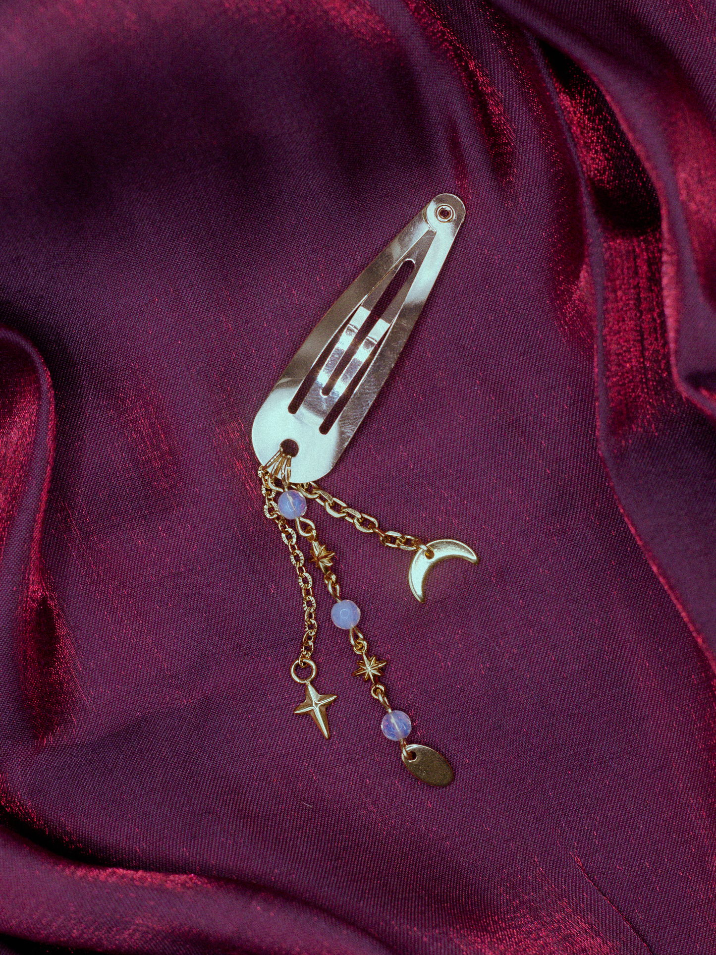 BARRETTE CHAINES DORÉ